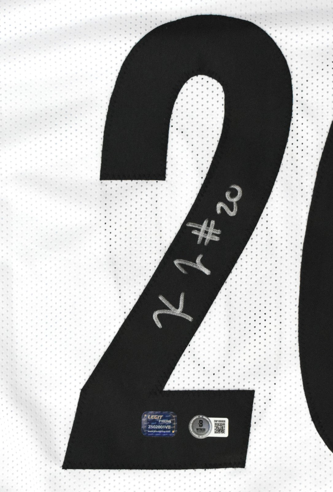 Kaleb Johnson Autographed Pittsburgh Steelers White Custom Jersey