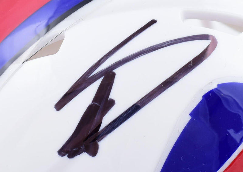 Stefon Diggs Signed Buffalo Bills Black Speed Mini Helmet