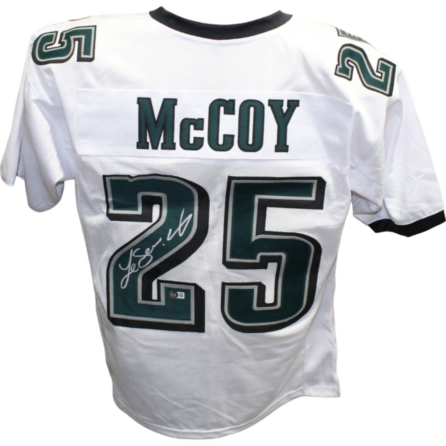 LeSean McCoy Signed Philadelphia Eagles Pro Style White Jersey Beckett COA