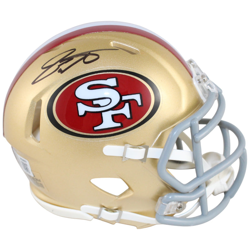 Dee Winters San Francisco 49ers Autographed Mini Helmet Beckett Witnessed