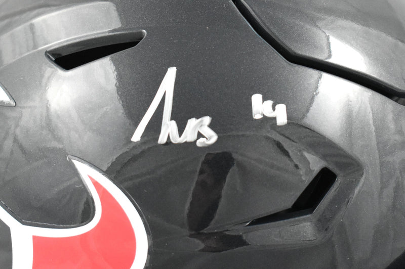 Kayshon Boutte Signed Houston Texans Mid-Size SpeedFlex Helmet