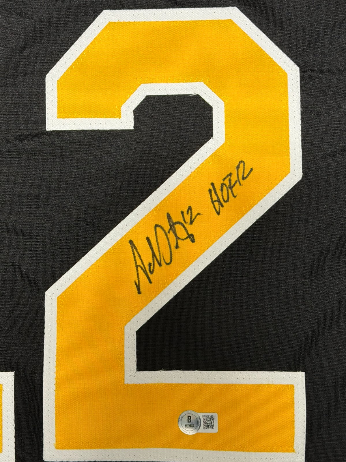 Adam Oates Signed Boston Bruins Custom Jersey (Beckett Witness)