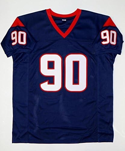 Jadeveon Clowney Autographed Blue Custom Jersey