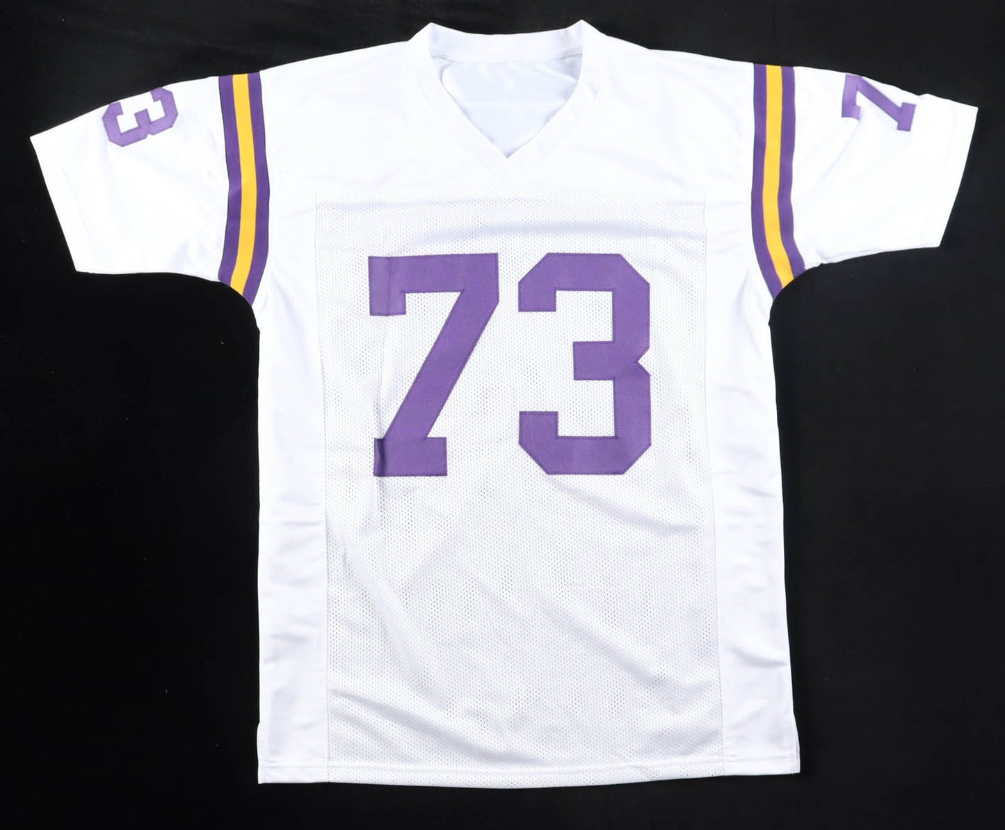 Ron Yary Signed Minnesota Vikings White Custom Jersey