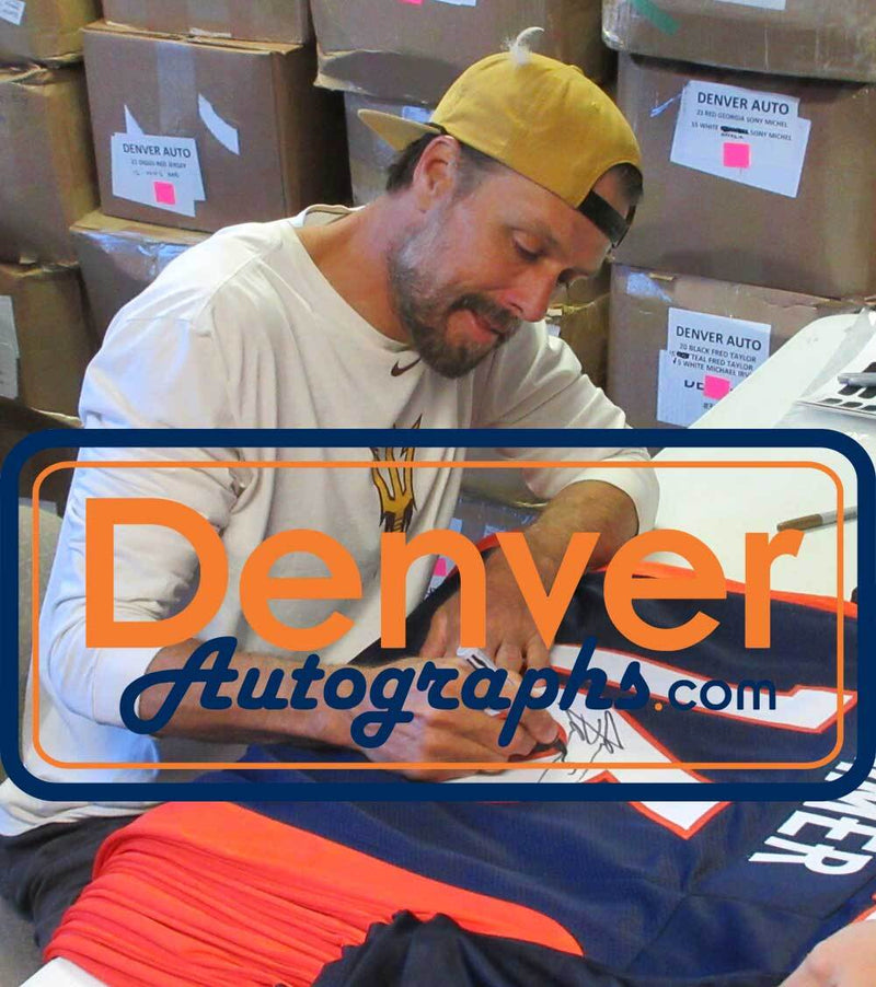 Jake Plummer Denver Broncos Autographed Pro Style Blue Jersey