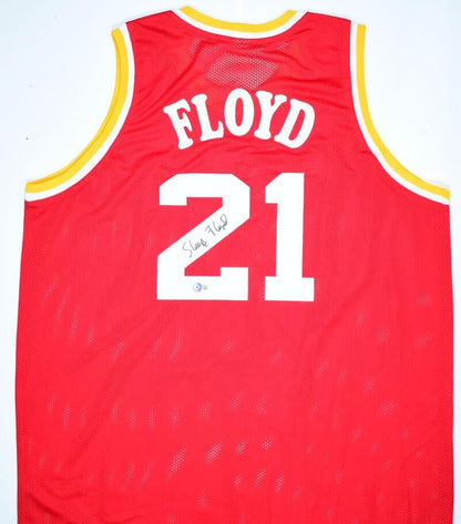 Sleepy Floyd Signed Red Custom Basketball Jersey