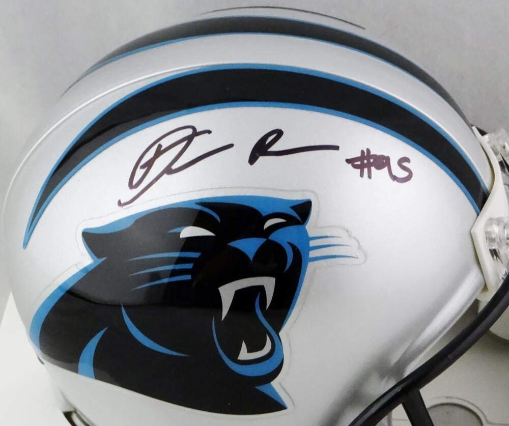 Derrick Brown Signed Carolina Panthers Mini Helmet