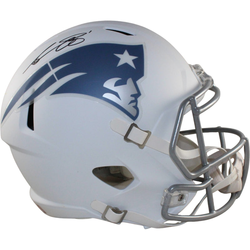 AJ Brown Signed New England Patriots Rivalries Full Size Helmet