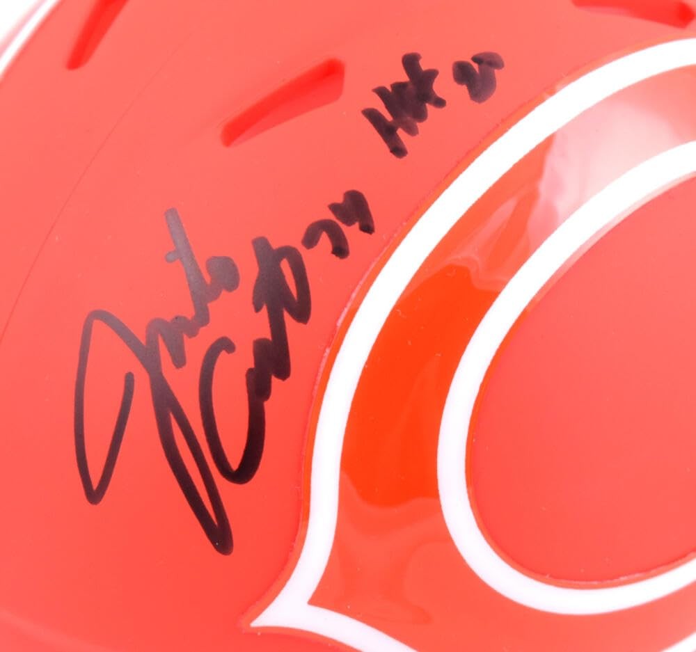 Jimbo Covert Signed Chicago Bears Amp Speed Mini Helmet (HOF Inscription)
