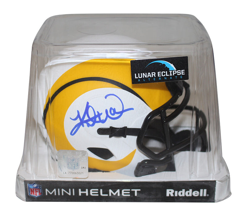 Kurt Warner Signed St Louis Rams Lunar Speed Mini Helmet Beckett