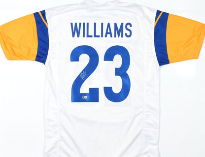 Kyren Williams Autographed Los Angeles Rams White Custom Jersey