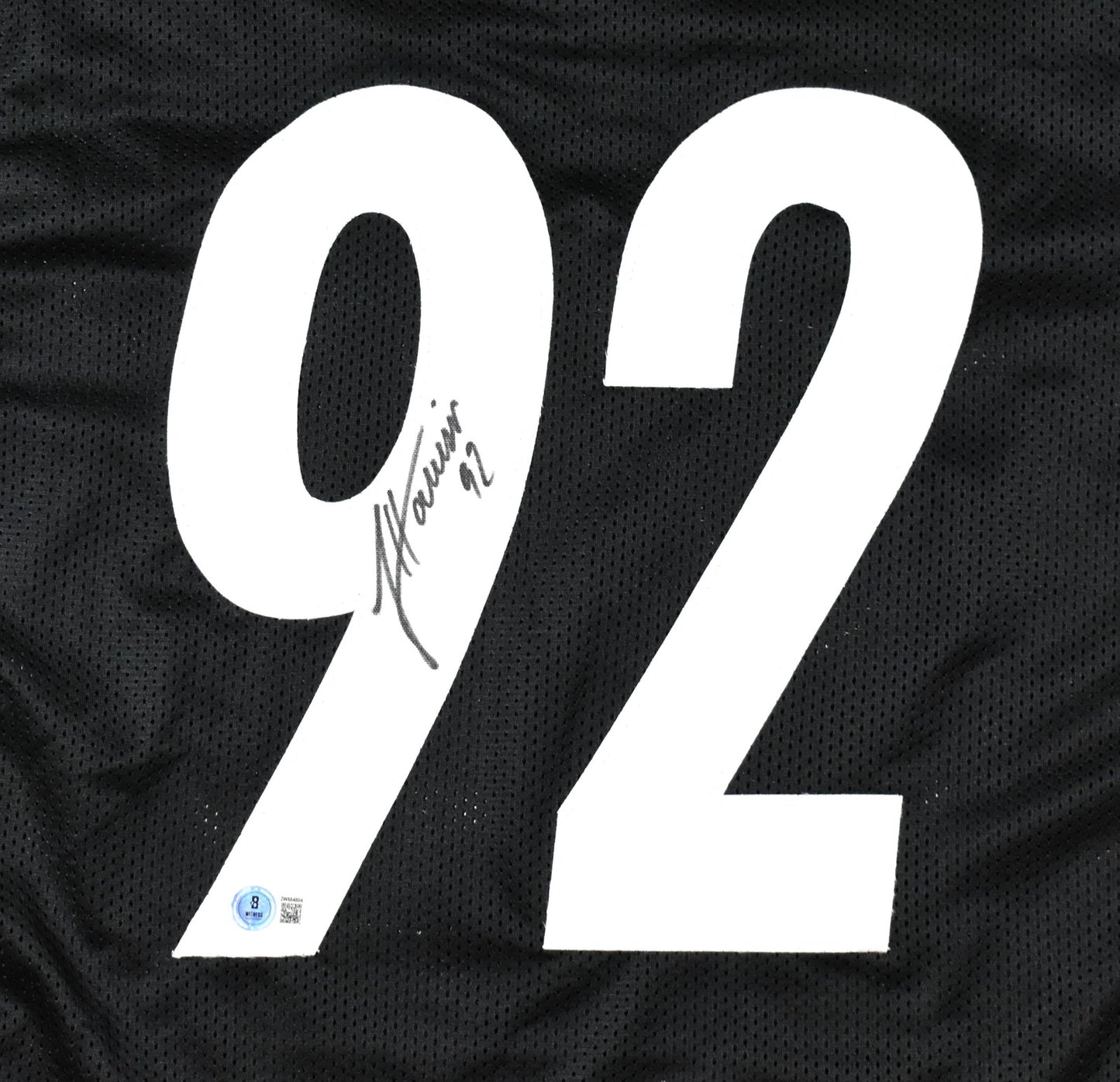 James Harrison Autographed Pittsburgh Steelers Black Custom Jersey
