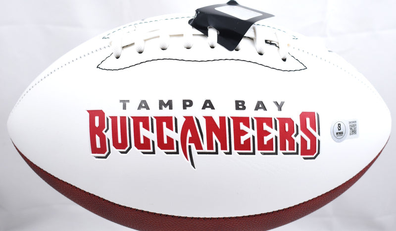 Derrick Brooks Signed Tampa Bay Buccaneers Logo Football