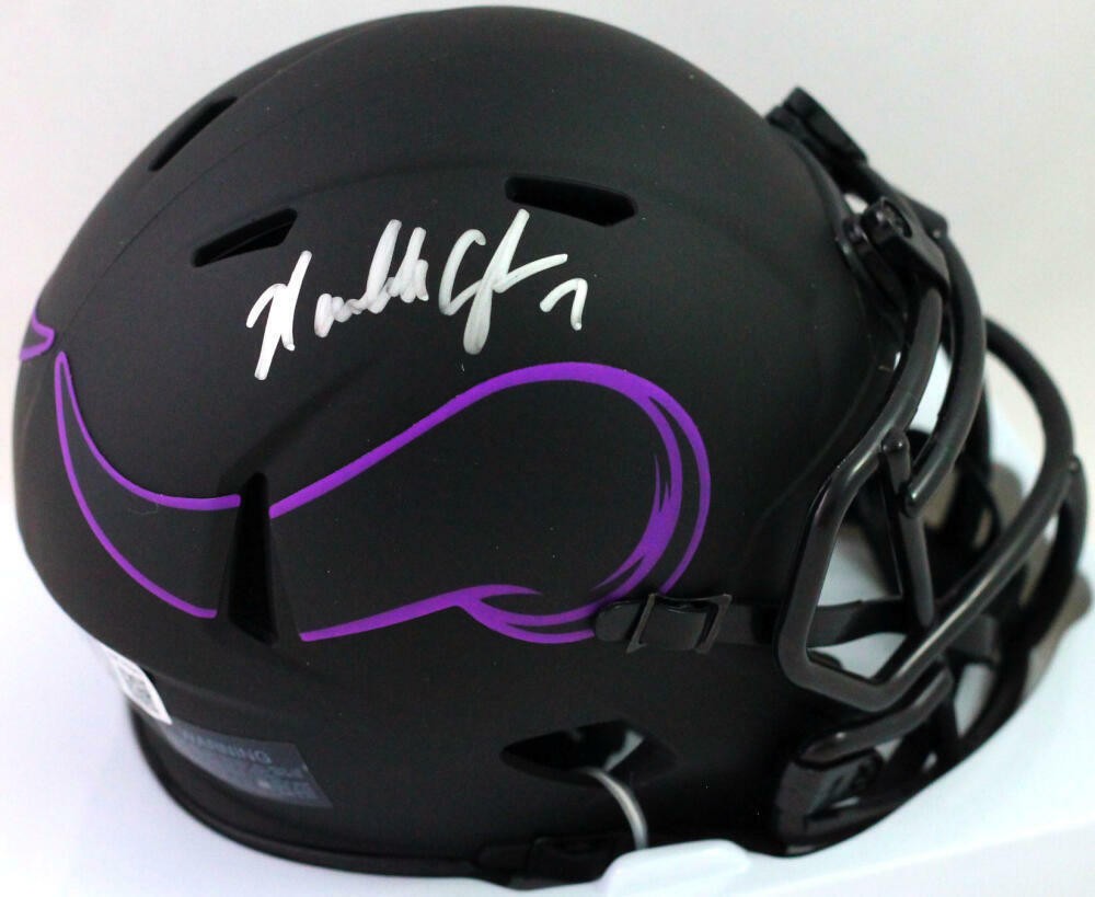 Randall Cunningham Autographed Minnesota Vikings Eclipse Mini Helmet
