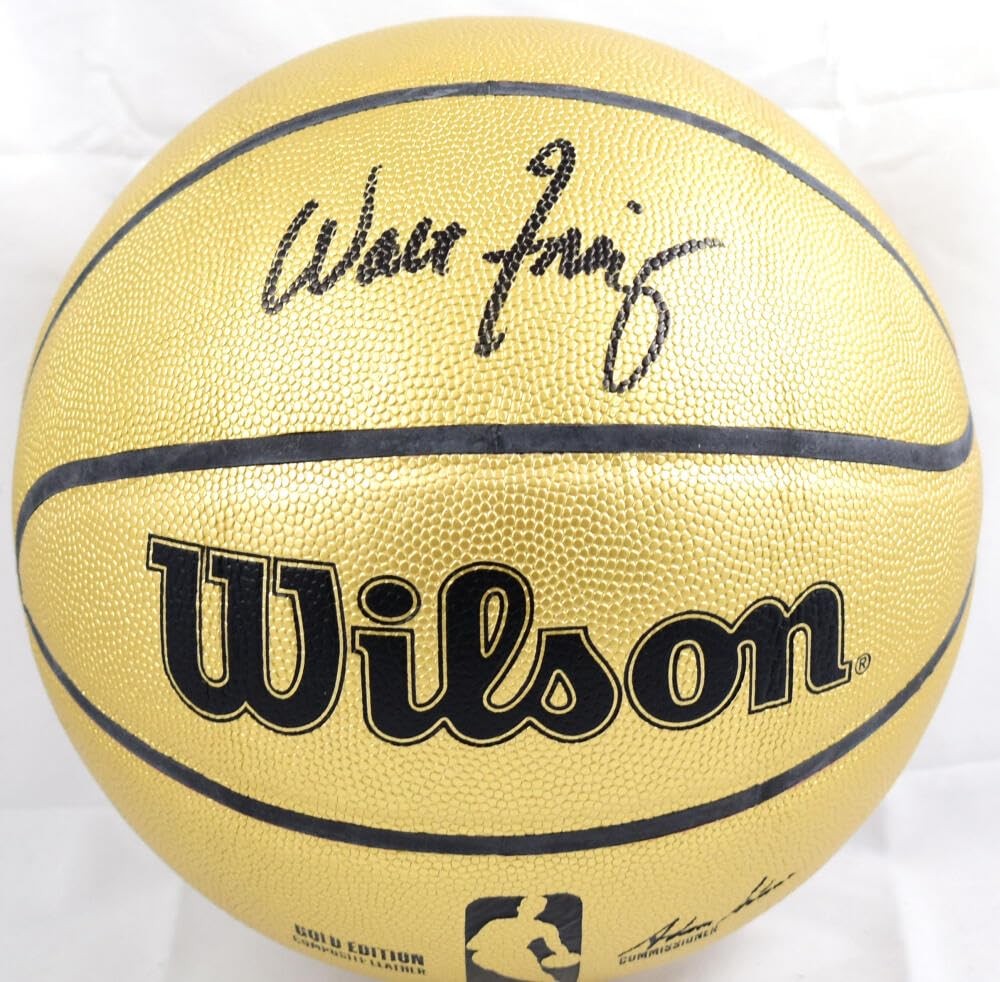 Walt Frazier Autographed Official NBA Gold Wilson Basketball