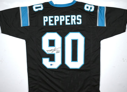 Julius Peppers Signed Black Custom Football Jersey