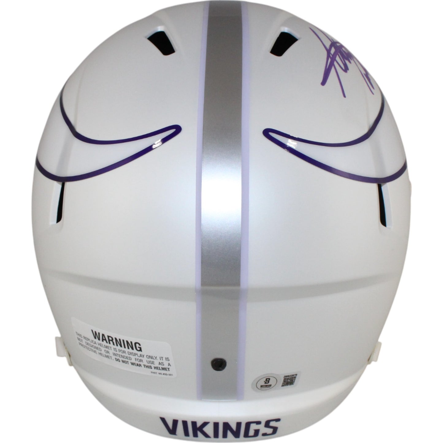 Adrian Peterson Autographed Minnesota Vikings 2024 Alternate Full Size Helmet
