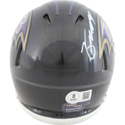 Zay Flowers Baltimore Ravens Autographed Mini Helmet