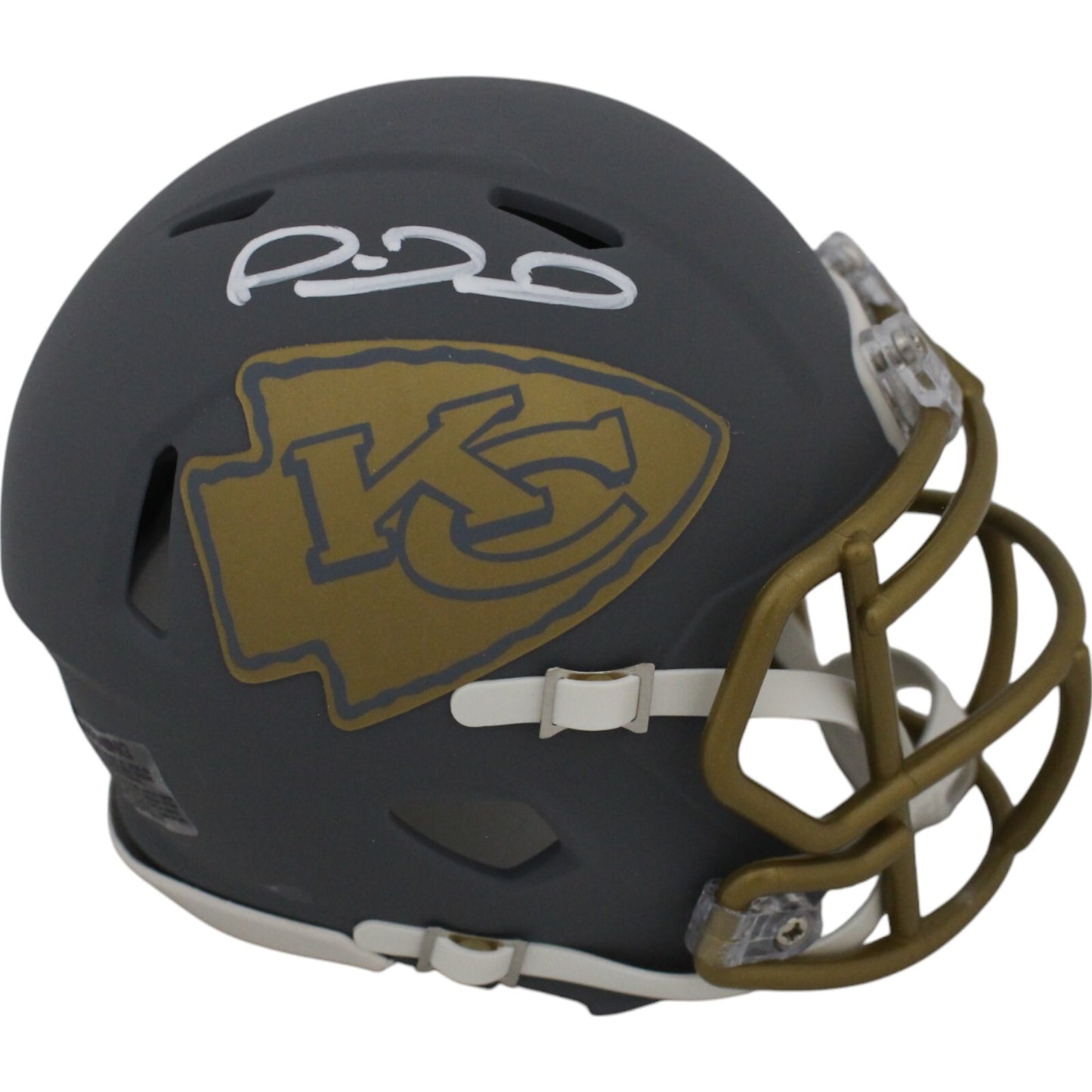 Patrick Mahomes Autographed Kansas City Chiefs Slate Mini Helmet