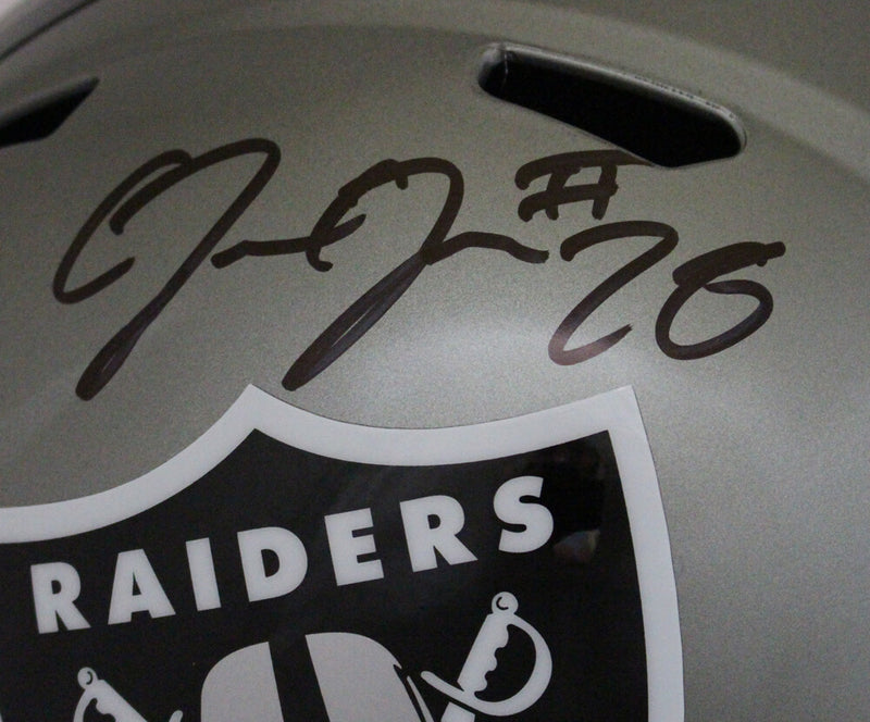 Josh Jacobs Las Vegas Raiders Autographed Full Size Flash Speed Helmet BAS