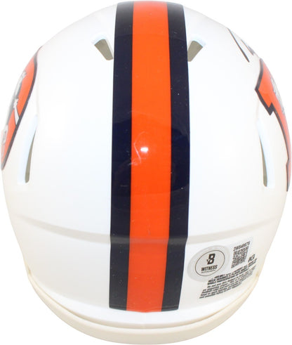 Troy Franklin Signed Denver Broncos Alternate Mini Helmet