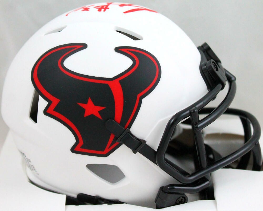 Phillip Lindsay Signed Houston Texans Lunar Speed Mini Helmet