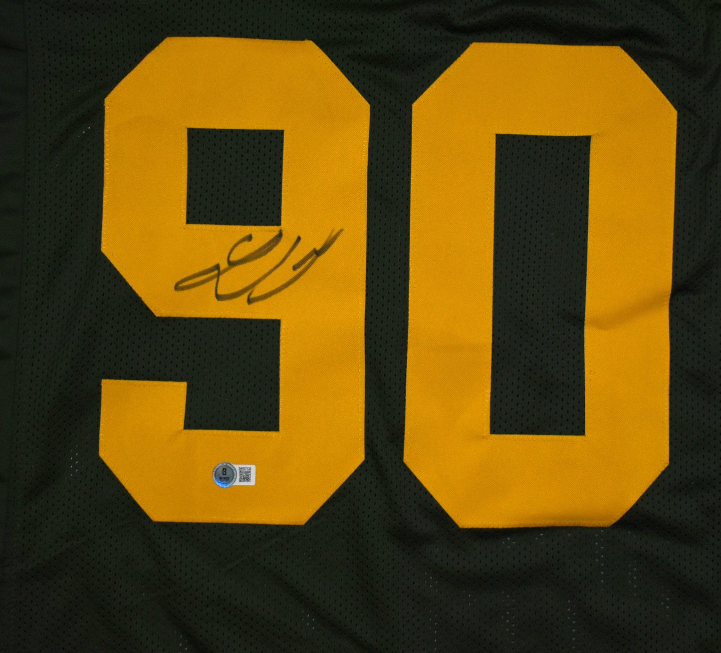 Lukas Van Ness Signed Green Bay Packers Custom Jersey