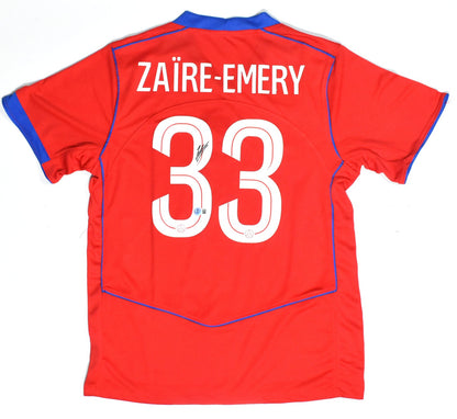 Warren Zaire-Emery Signed Paris Saint-Germain Red Third Jersey