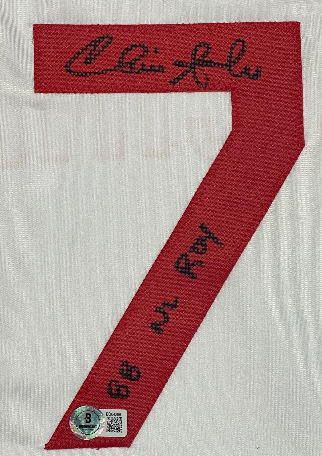 Chris Sabo Signed Cincinnati Reds Custom Jersey (88 NL ROY) Beckett BAS