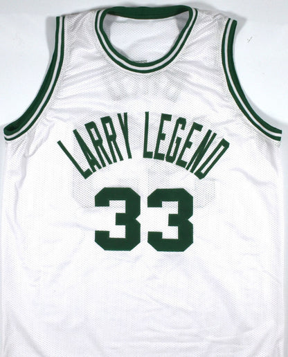 Larry Bird Autographed White Custom Pro Style Jersey