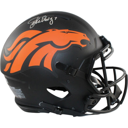 John Elway Signed Denver Broncos Full Size Authentic Eclipse Helmet (Beckett)