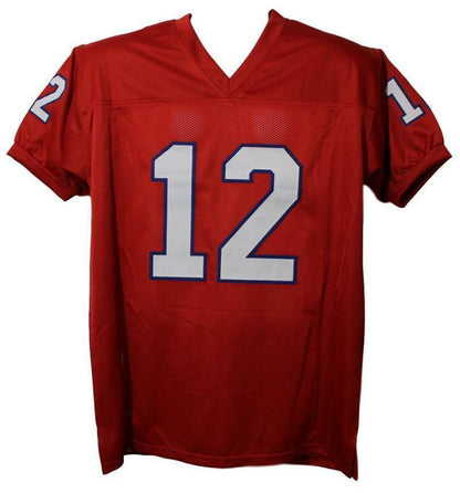 Jim Kelly Autographed New Jersey Generals Red Pro Style Jersey JSA