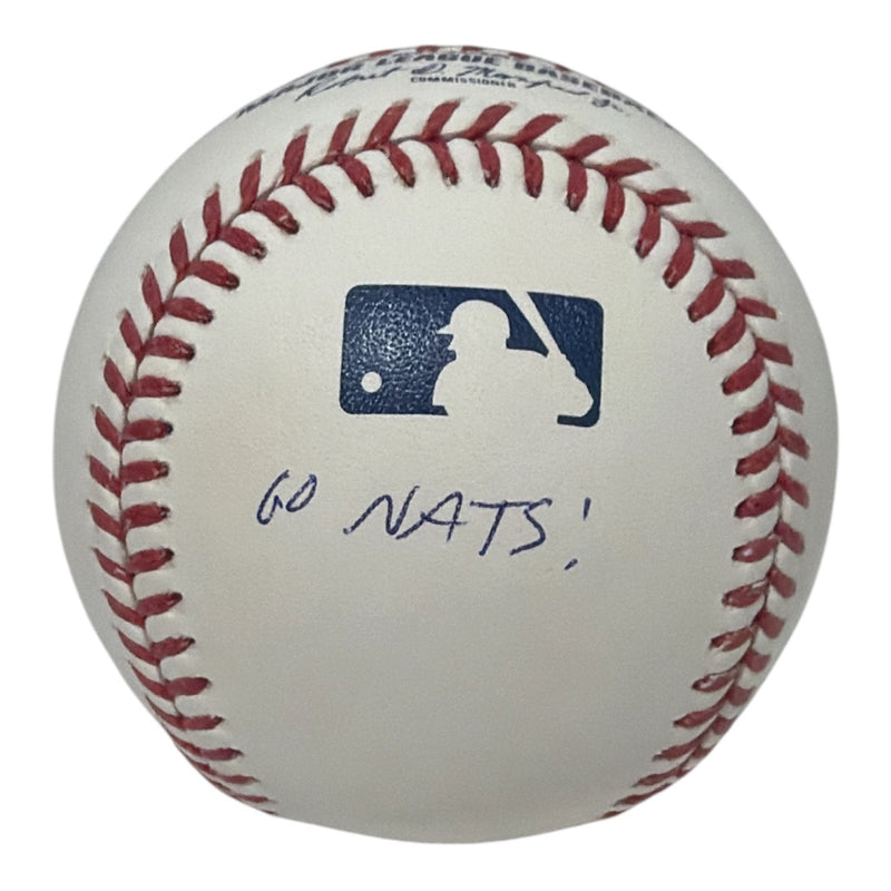 Blake Butera Signed Washington Nationals Baseball - "Go Nats!" Inscription