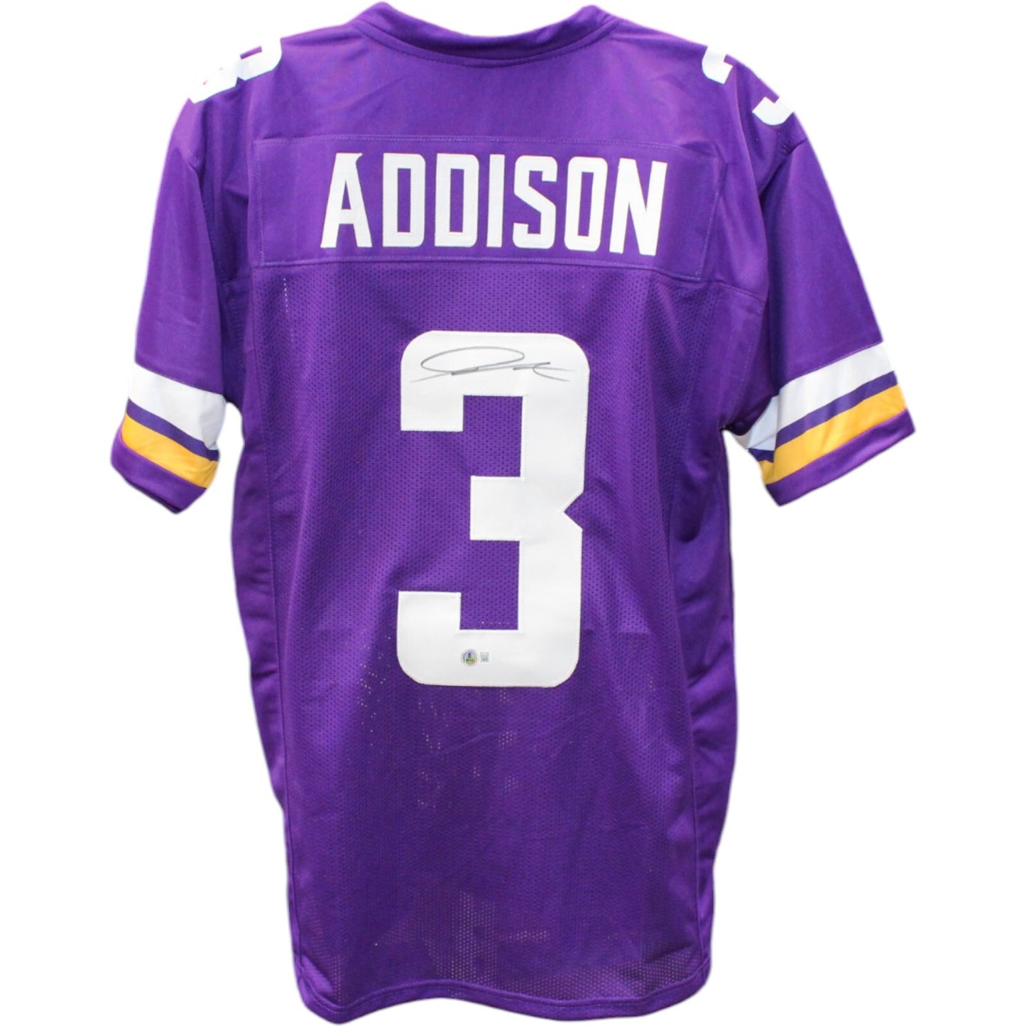 Jordan Addison Signed Pro Style Purple Jersey (Beckett)