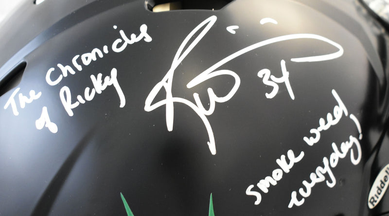 Ricky Williams Signed Miami Dolphins Custom Full Size Authentic Helmet
