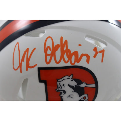 JK Dobbins Signed Denver Broncos 2023 Alternate Mini Helmet
