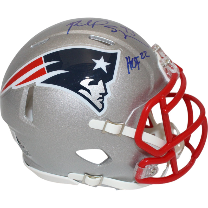 Richard Seymour Signed New England Patriots Mini Helmet HOF 22