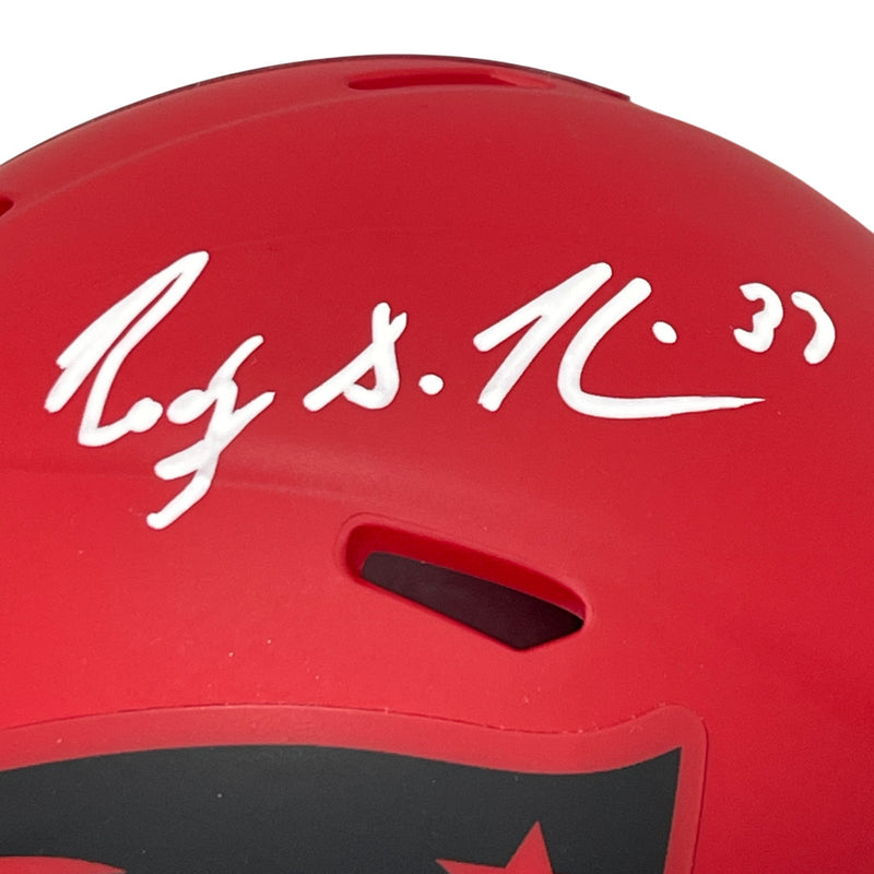 Rodney Harrison Signed New England Patriots Rave Mini Helmet (Beckett COA)