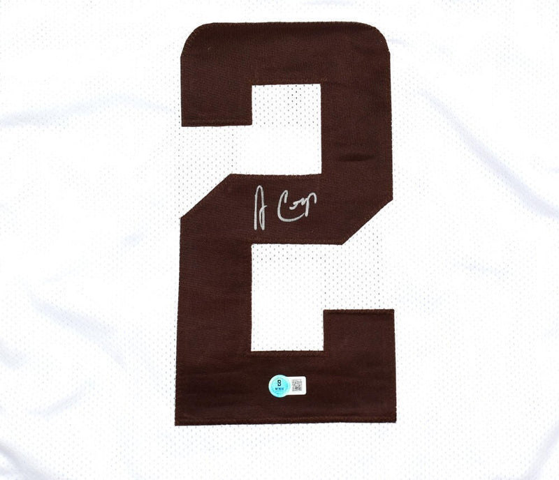 Amari Cooper Autographed Cleveland Browns White Custom Jersey