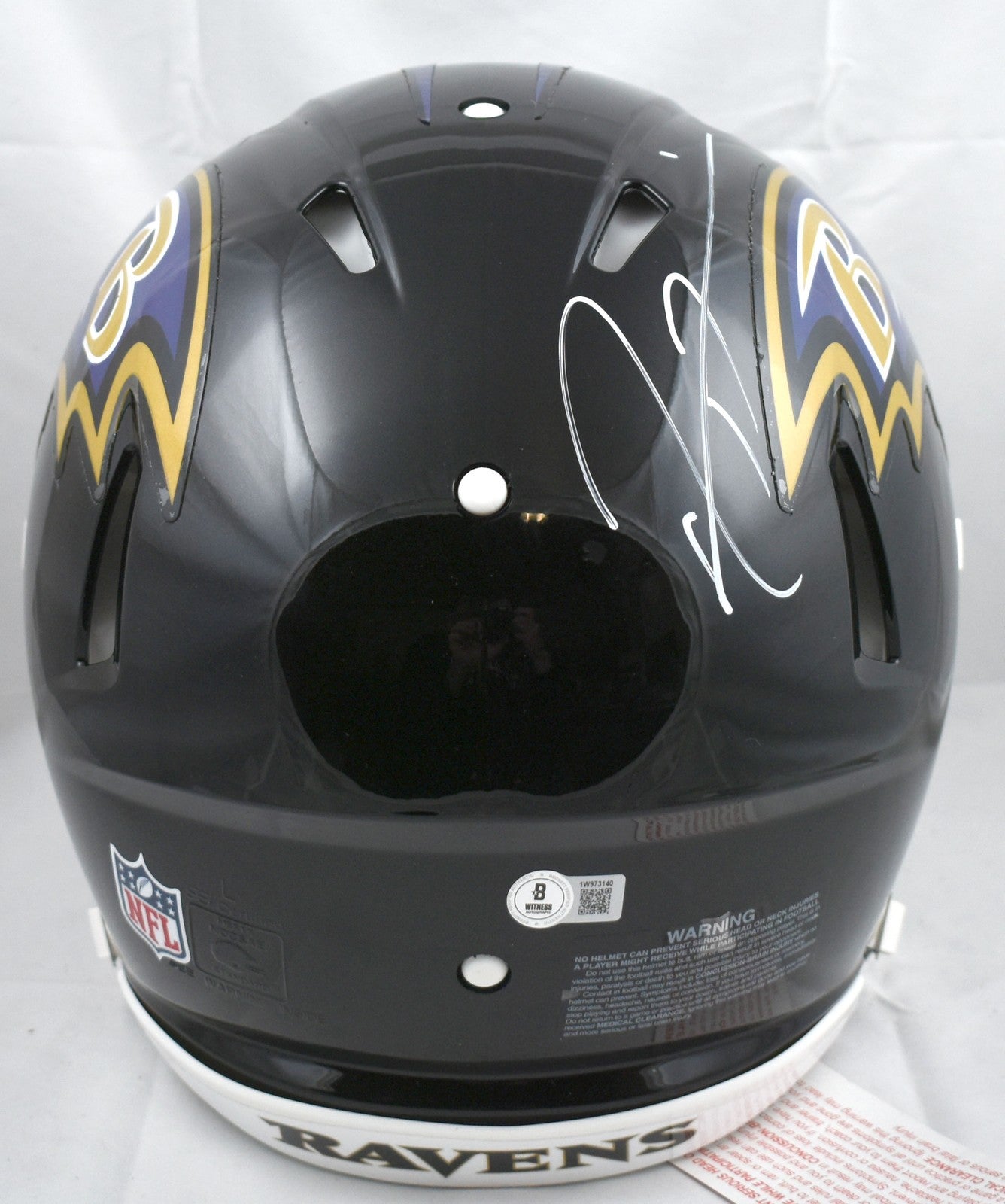 Ray Lewis Autographed Baltimore Ravens Full Size Authentic Helmet