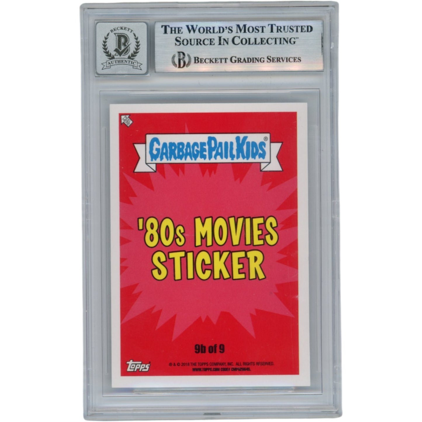 Molly Ringwald Signed 2018 Topps Garbage Pail Kids Card (Beckett Slabbed)
