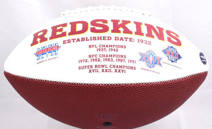 Kenny Houston Signed Washington Black Logo Football - HOF Inscribed