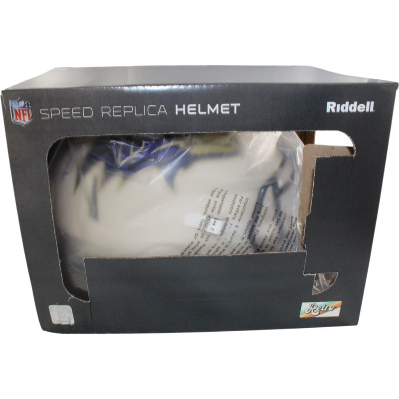 Ray Lewis Autographed Baltimore Ravens Retro Full Size Helmet