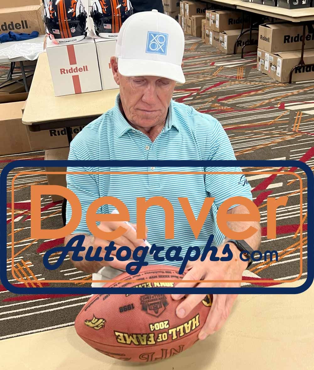 John Elway Signed Denver Broncos Hall of Fame Official Football BAS