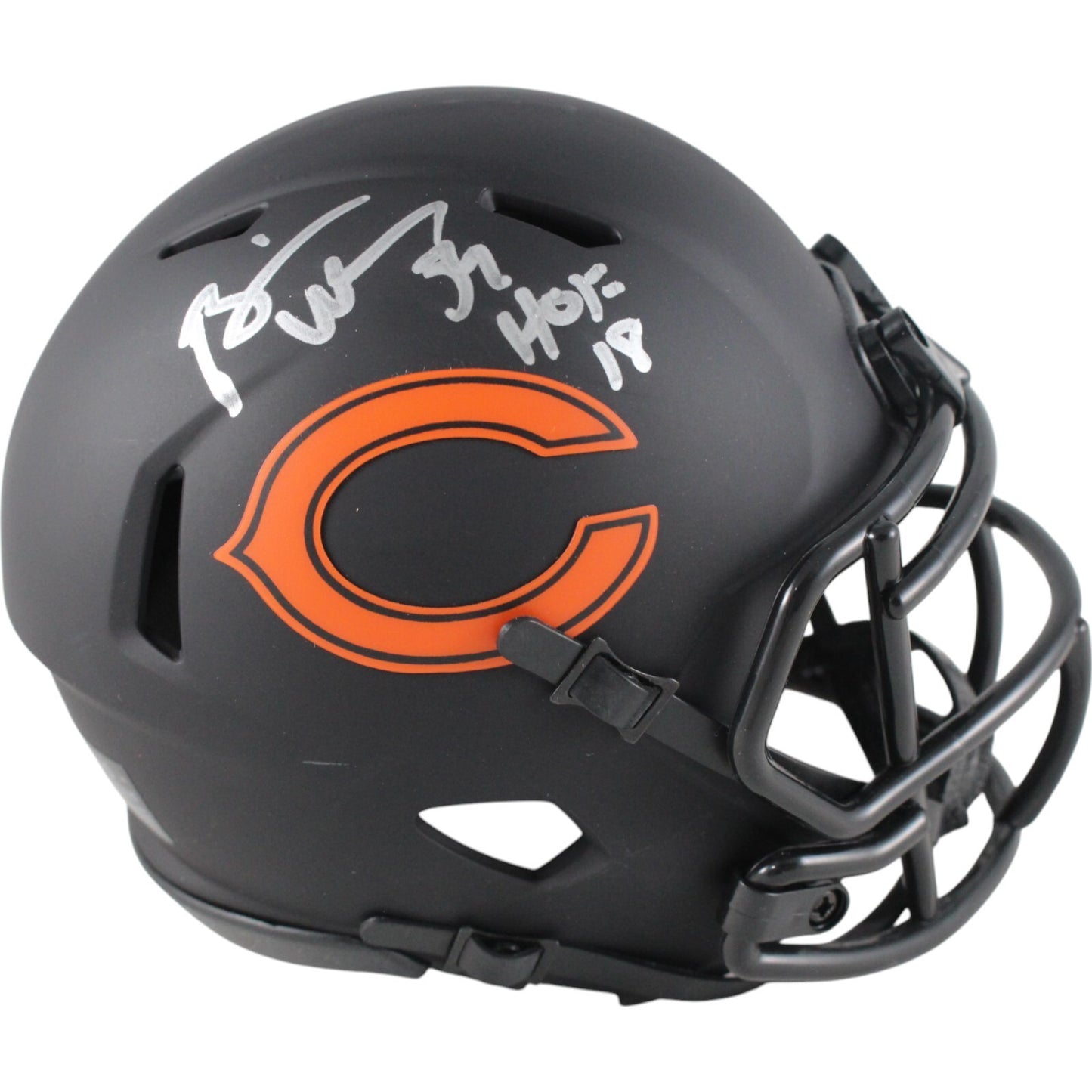 Brian Urlacher Chicago Bears Signed Eclipse Mini Helmet (HOF Inscription)
