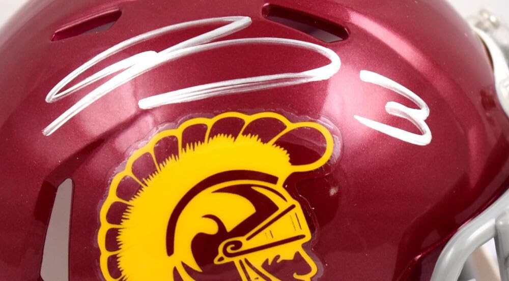 Jordan Addison Signed USC Trojans Speed Mini Helmet