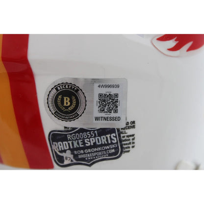 Rob Gronkowski Signed Tampa Bay Buccaneers Throwback Mini Helmet