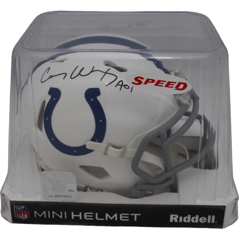 Carson Wentz Indianapolis Colts Signed Mini Helmet (AIO Inscription)