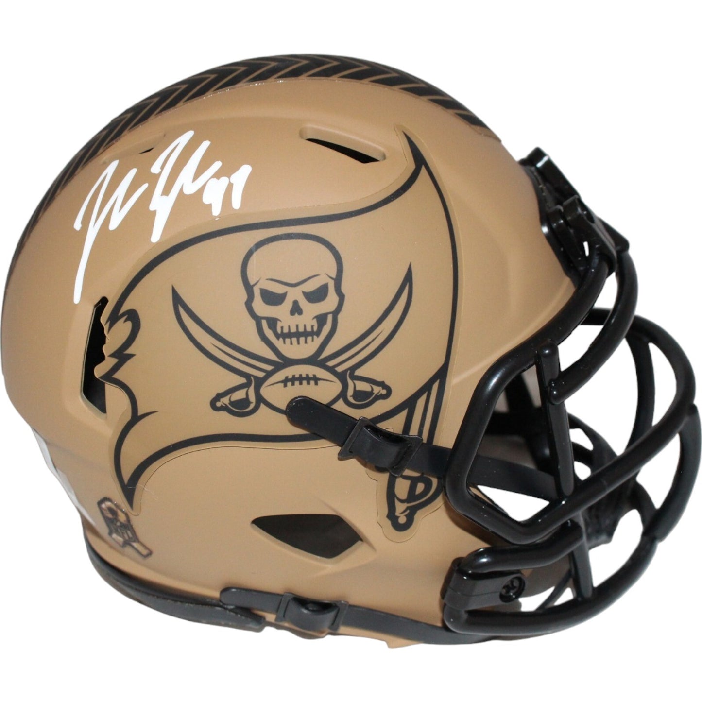 John Lynch Signed Tampa Bay Buccaneers Salute to Service Mini Helmet