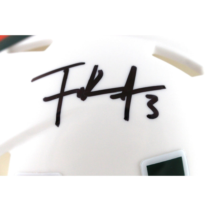 Frank Gore Autographed Miami Hurricanes Mini Helmet (Beckett COA)